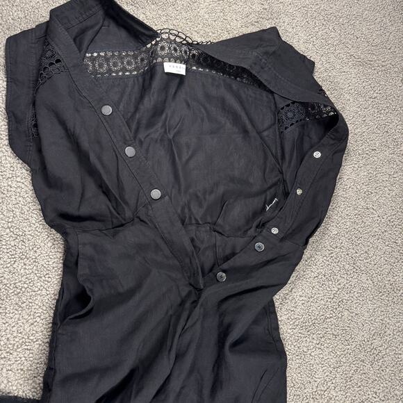 Sandro Nyane Linen-Blend Playsuit Romper Size XS - Picture 4 of 8